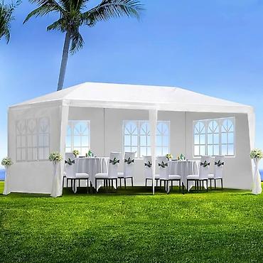 postava ispod haljine: Gazebo - Paviljon 3 x 6m sa 6 bočnih stranica sa prozorima. Pogodan za — 2