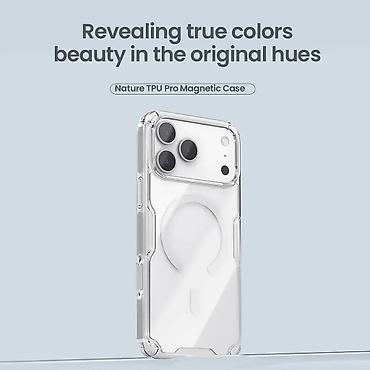 Maske i futrole za telefone: Futrola NILLKIN Nature Pro Magnetic za iPhone 17 Pro Max (6.9) bela — 4