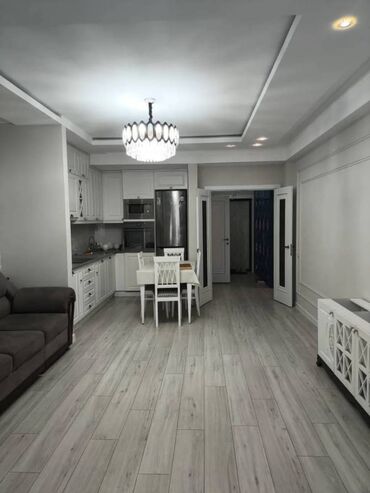 квартира бишкек джал: 2 бөлмө, 65 кв. м, Элитка, 6 кабат, Евроремонт