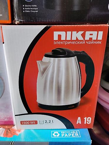 coffee maker: Электрический чайник NIKAI A19 - Объем: 2,2 л - Мощность: 1500 Вт - — 1