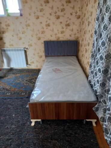 vysokaya krovat: Новый, Односпальная кровать, Без подьемного механизма, С матрасом, Без выдвижных ящиков, Азербайджан