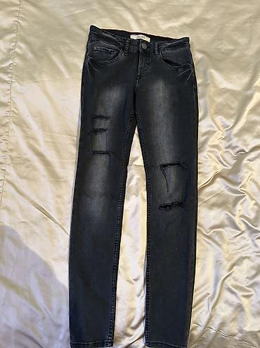 Джинсы: Джинсы, Bershka, XS, цвет - Черный — 1