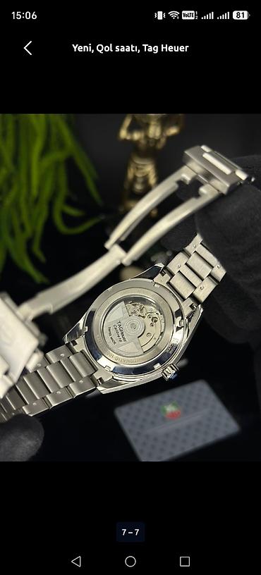 3d saat: Yeni, Qol saatı, Tag Heuer, rəng - Göy — 7