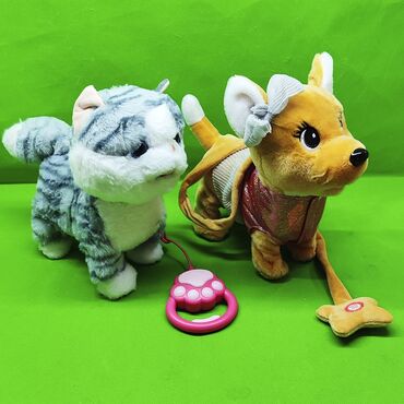 мягкая игрушка кошка: Собака и кошка игрушки интерактивные в ассортименте🐕🐈‍⬛ Подарите