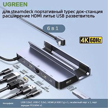 UGREEN 6-in-1 Dock для Steam Deck / ROG Ally / Legion Go / ASUS ROG