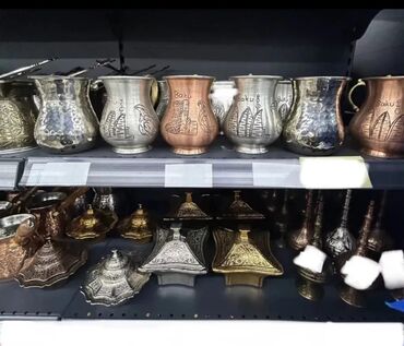 вазы из цветного стекла: Qəhvə dəsti, rəng - Gümüşü, Metal, 5 nəfərlik, Türkiyə lalafo.az -da вазы из цветного стекла: Qəhvə dəsti, rəng - Gümüşü, Metal, 5 nəfərlik, Türkiyə