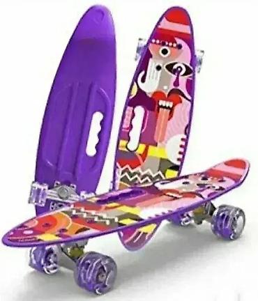 Sport & Hobby: Penibord sa svetlećim točkićima - Skejtbord - Ljubičasti Dobrodošli u — 1