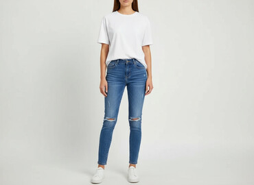 obcisłe jeansy damskie: Jeans for women, size S