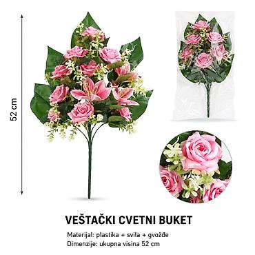 vozic za cvece: KMT 12 drveni otvora ručka za plažu ruža roze 710334 Dekorativni — 1