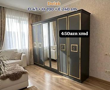 paltar dolabları: Dolab – geniş tutumlu klassik üslub Ölçülər: - Dərinlik: 47 sm - — 1