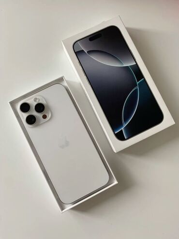 i5 6400t: IPhone 16 Pro Max, Жаңы, 512 ГБ, Natural Titanium, Куту, 100 %