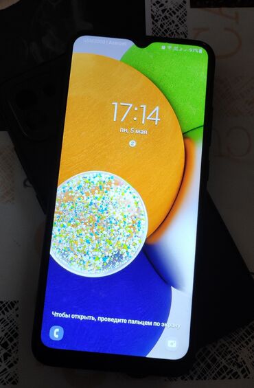 Samsung: Samsung Galaxy A03, 32 GB, rəng - Qara, Sensor, İki sim kartlı