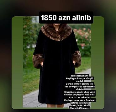 qış geyimi: Təbii norka kürk paltosu - Model: klassik və eleqant, zamansız dizayn — 1