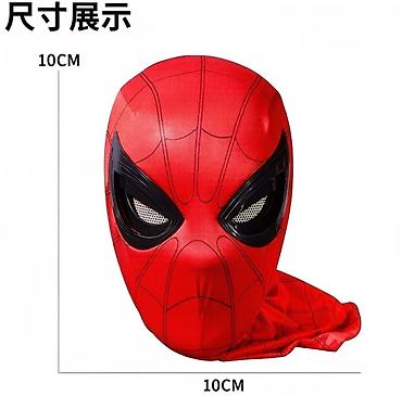 маска spiderman: Маска Человека‑Паука • Яркий красно‑черный дизайн с выраженными — 2