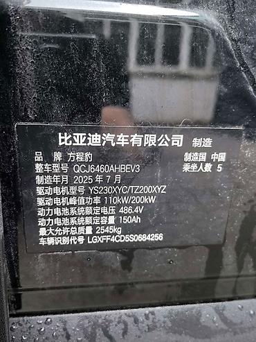 стойки для колонки: BYD Leopard 3🐆(чёрный кузов, светлый интерьер) Основные — 5
