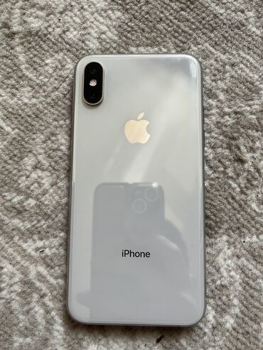 чехол на режим 10: IPhone Xs, Б/у, 64 ГБ, Белый, Чехол, 76 %