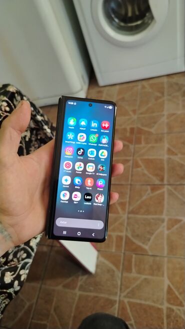 Elektronika: Samsung Galaxy Z Fold 3, 256 GB, rəng - Qara, Barmaq izi, Face ID