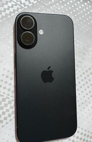 бу телефоны в бишкеке айфон: IPhone 16, Черный, Защитное стекло