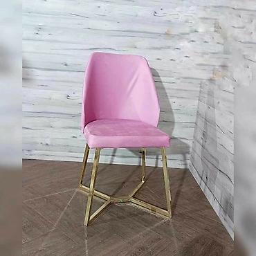 Stolice: Barske/dining stolice sa zlatnim metalnim nogama i mekanim — 11