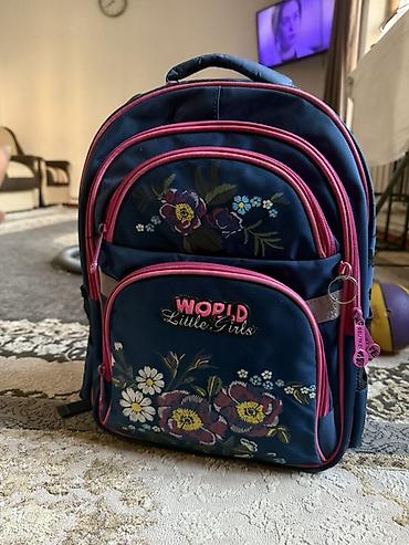 kipling monkey: Рюкзак для девочки WORLD Little Girls, +брюки в подарок ( ни разу не — 1