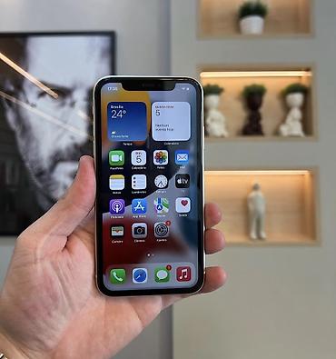 iphone 11 2ci əl: IPhone 11, 128 GB, Ağ, Zəmanət, Simsiz şarj, Face ID — 6