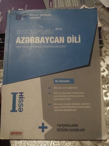 русский язык банк тестов 1 часть ответы: Azerbaycan dili test toplusu. 1ci hisse Азербайджанский язык сборник
