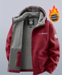 кышкы отук: Outdoor Norway мужская флисовая куртка с капюшоном - Теплый плотный