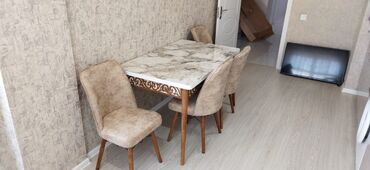 Masa və oturacaq dəstləri: Mətbəx üçün, Yeni, Açılan, Dördbucaq masa, 4 stul — 11