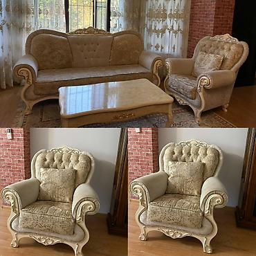 İşlənmiş, Divan, 2 kreslo