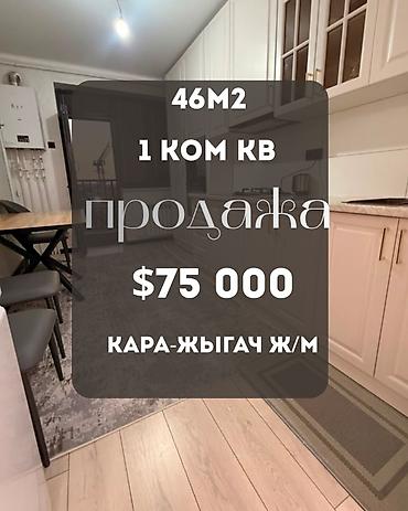1 комната, 46 м², Кара-Жыгач ж/м Элитка, 6 этаж, Евроремонт