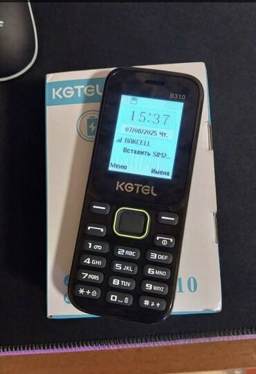 сотовый телефон fly ff249 black: KG Tel markalı B310 model mobil telefon, klassik qara rəngdə və sadə