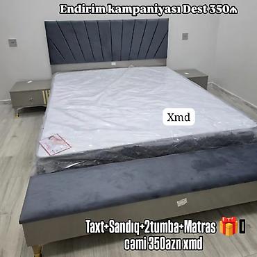 matras taxt ucun: Yataq otağı dəsti Dəst tərkibi: - Taxt - Sandıq (ayaq tərəfində — 1