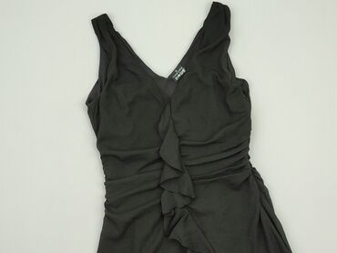 czarna rozkloszowana sukienki: Sukienka, M, stan - Bardzo dobry