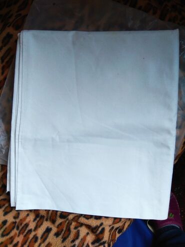 Постельное белье: Советская новая белая простынь из бязи, односпалка, размер 240 на