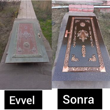 Həyət darvazaları: Darvazalari̇n renglenmesi̇ xi̇dməti̇ növbəti̇ el i̇şi̇mi̇z 😍 — 9