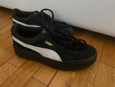 sportske sandale sa platformom: Puma, 39, bоја - Crna