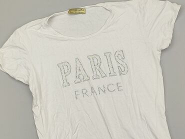 białe letnia bluzki: T-shirt, L (EU 40), condition - Good