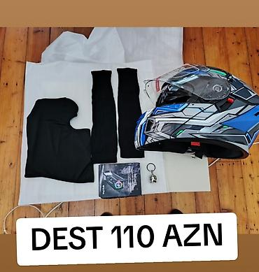 idman kaskı: Motosikletçi dəsti – 110 AZN Dəst tərkibi: - Tam üzlü kaskalar — 1
