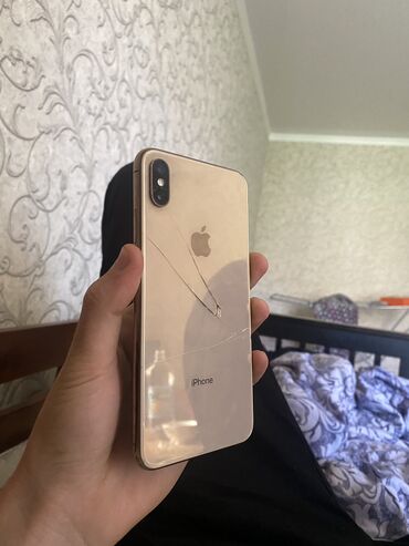 техно спарк телефон: IPhone Xs Max, Б/у, 256 ГБ, Matte Gold, 100 %