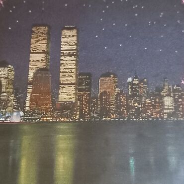 Şəkillər, tablolar: Manhetten şəhərinin görünüşü şəkili satılır. "Ticarət mərkəzinin əkiz — 3