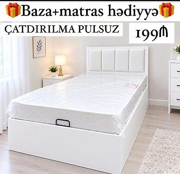 Çarpayılar: Məhsul: Tək nəfərlik çarpayı dəsti Tərkib: - Baza (açılan alt hissə — 6