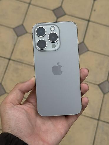 IPhone 15 Pro, Б/у, 256 ГБ, Natural Titanium, 78 %