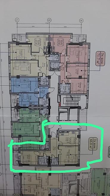 амир: 2 комнаты, 66 м², Технопарк Элитка, 11 этаж, ПСО (под самоотделку) — 1