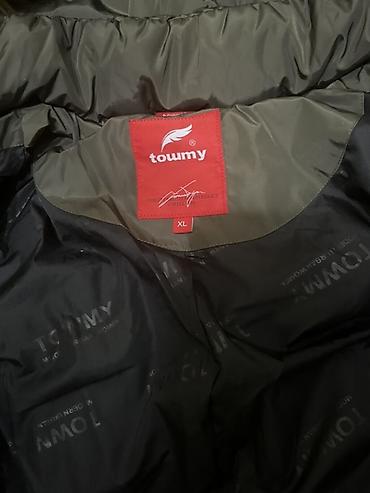 Женская одежда: Женское зимнее пальто-пуховик Toumy (размер XL) В отличном состоянии — 3