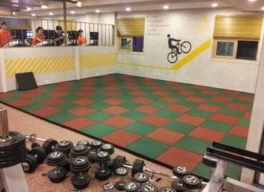 Резиновая плитка: Резиновая плитка для покрытий - Формат: модульные квадраты. - — 8