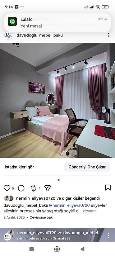 pastel dest: Uşaq/Gənc yataq otağı mebel dəsti – fərdi sifarişlə hazırlanır Dəst — 1