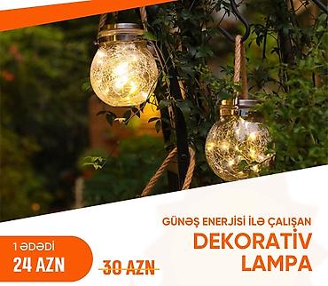 dekor qab: Yeni, Günəş lampası, Zəmanətsiz, Ünvandan götürmə, Ödənişli çatdırılma — 4