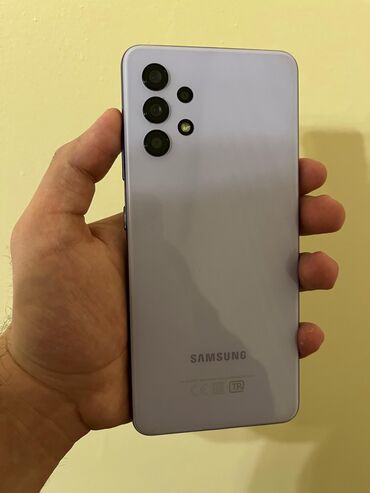 samsunq a95: Samsung Galaxy A32 5G, 128 GB, rəng - Bənövşəyi, Sensor, Barmaq izi, Face ID