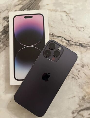 iphone 12 ağ: IPhone 14 Pro Max, 128 GB, Deep Purple, Zəmanət, Face ID