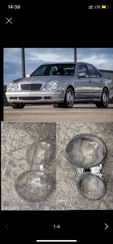 Передние фары: Комплект передних фар Mercedes-Benz Новый, Аналог
